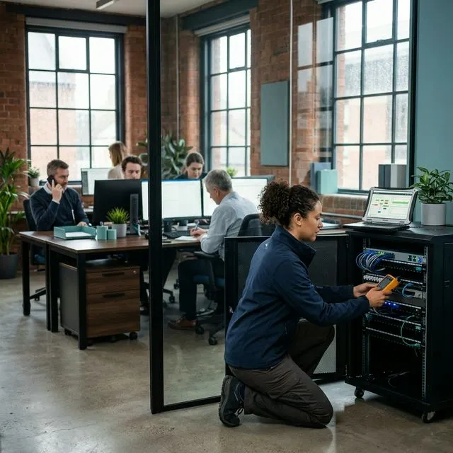 Soporte técnico y mantenimiento informático gestionado en oficina